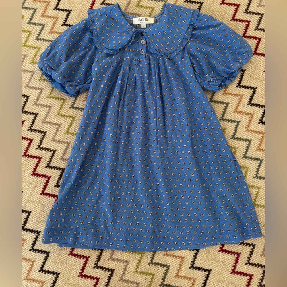 Sea NY Blue Floral Dress